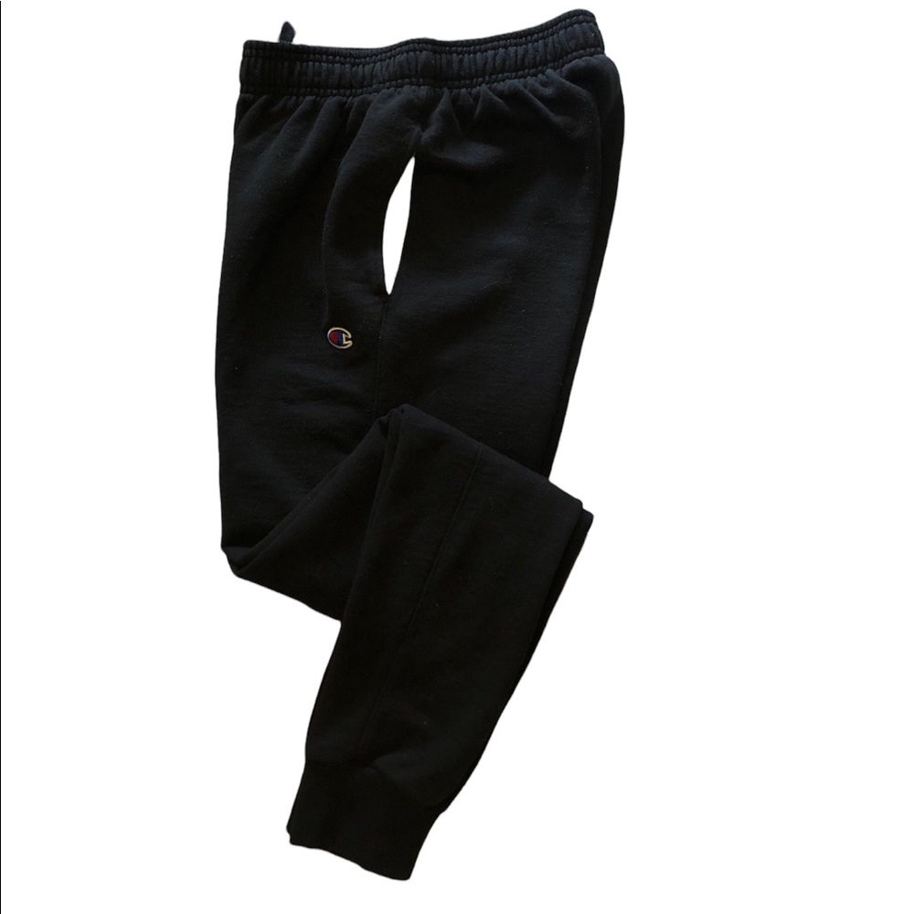 Boys Black Champion joggers size Small